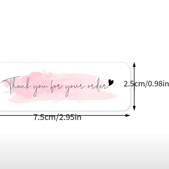 🌸new🌸 120pc Thank You for your Order stickers - Picture 3 of 3